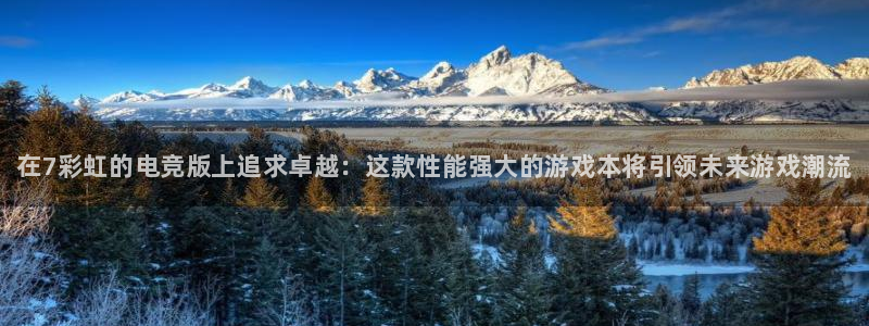 火狐电竞app-官网下载：在7彩虹的电竞版上追求卓越：这款性能强大的游戏本将引领未来游戏潮流